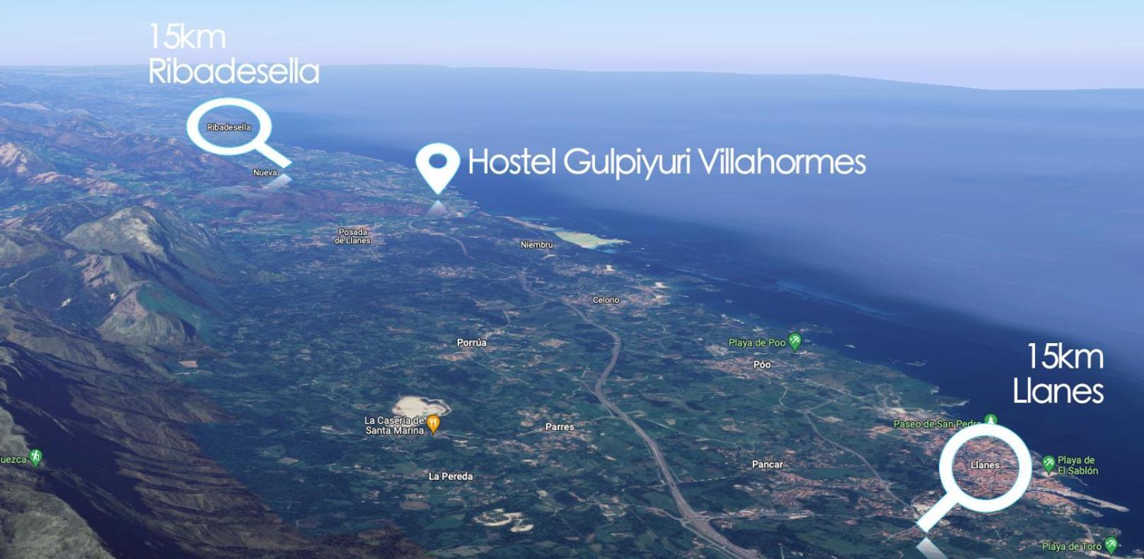 Hostel Gulpiyuri Llanes Villahormes Exteriér fotografie